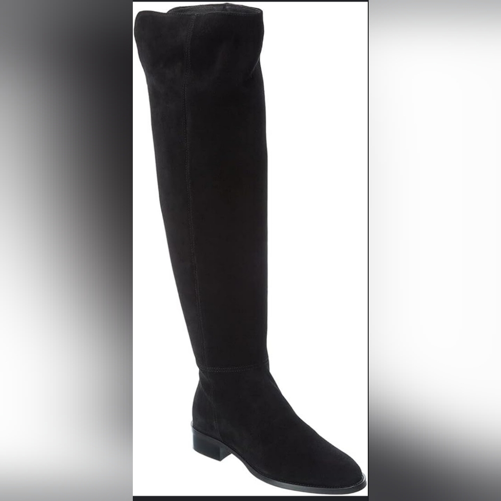 Aquatalia Nahla Over Knee Black Suede Boots